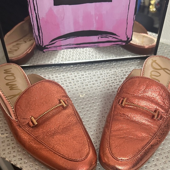 Sam Edelman Women's Copper Metallic Loafers, size 7 - Picture 3 of 7